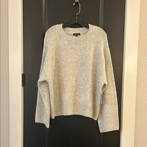 1. State Light Gray Women's Crew Neck Sweater